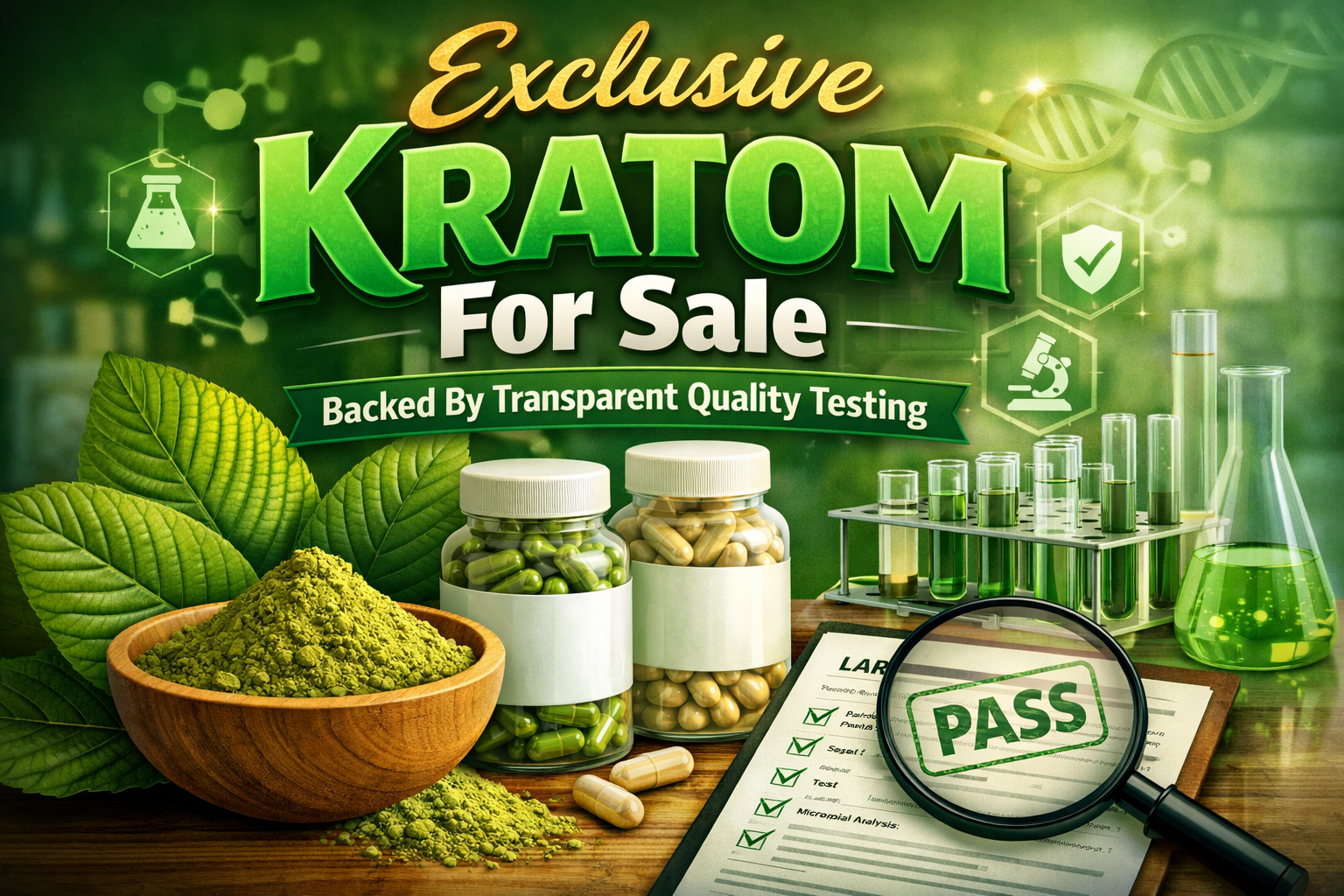 Exclusive Kratom For Sale Backed By Transparent Quality Testing